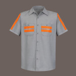Men's Enhanced Visibility Industrial Work Shirt