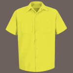 Men's Tall Enhanced Visibility Short Sleeve Work Shirt