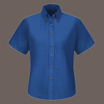 Women's Extended Sizes Poplin Dress Shirt