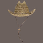 OTTO CAP Straw Cowboy Hat w/Adjustable Cord